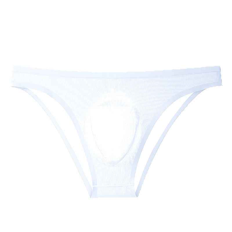 Men's Ribbed Ice Silk Low-Rise Briefs – Ultra-Thin, Breathable & Cooling Underwear