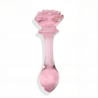 High-quality crystal rose ornament