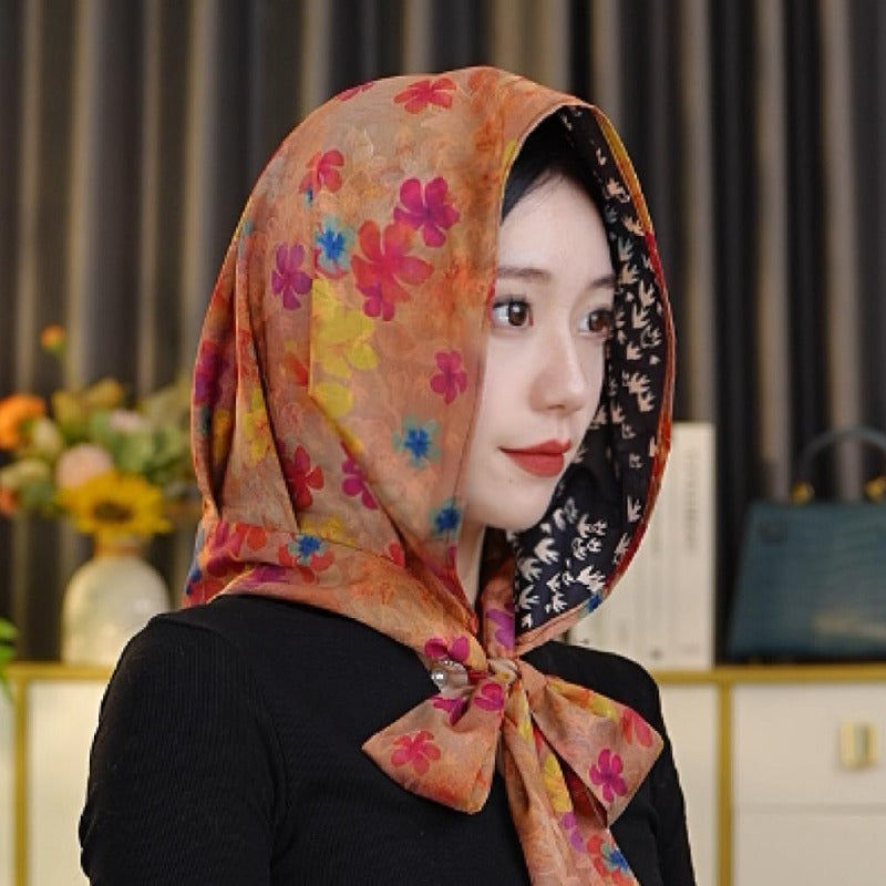 Women's Ribbed Satin Headscarf Hat – Fashionable Sun Protection & Elegant Head Cover