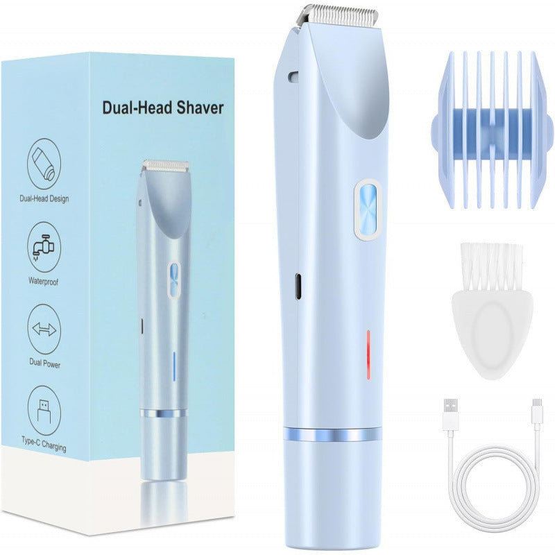 Dual-Head Electric Hair Remover – USB Rechargeable ✨