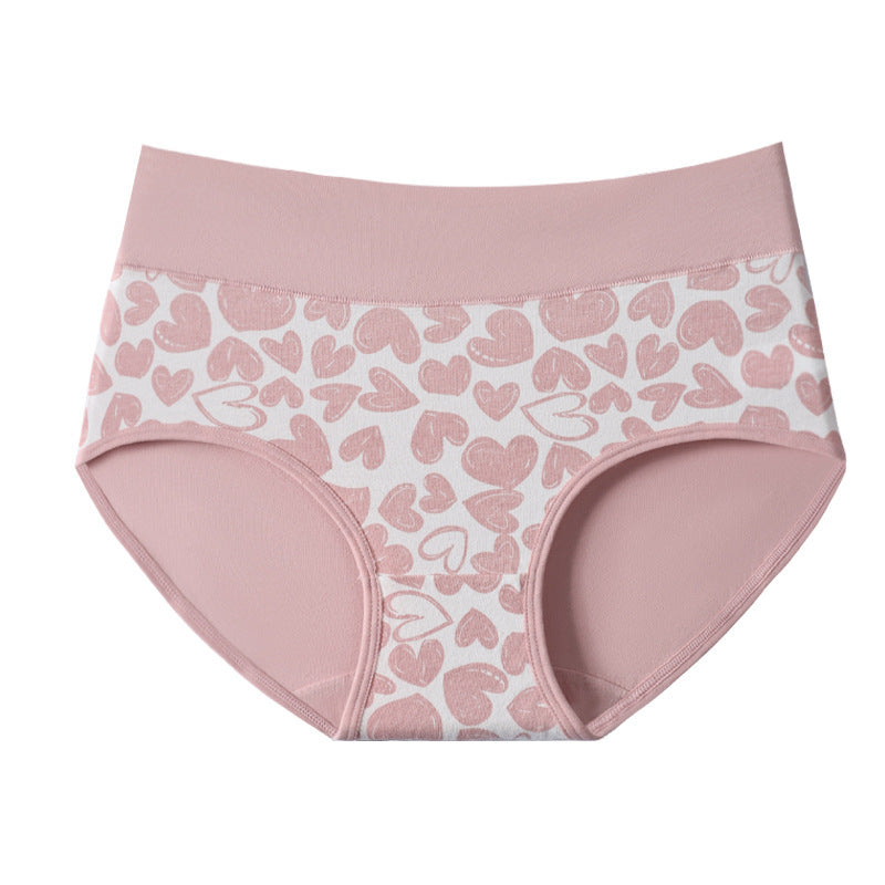 Women's Cotton Cute Love Print Briefs