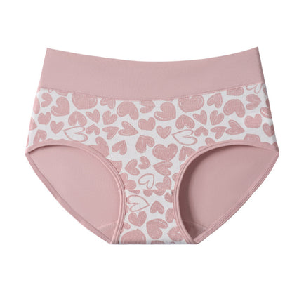 Women's Cotton Cute Love Print Briefs