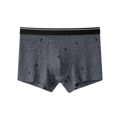 Men's Premium Cotton Printed Boxer Briefs – Soft, Breathable & Comfortable Everyday Underwear