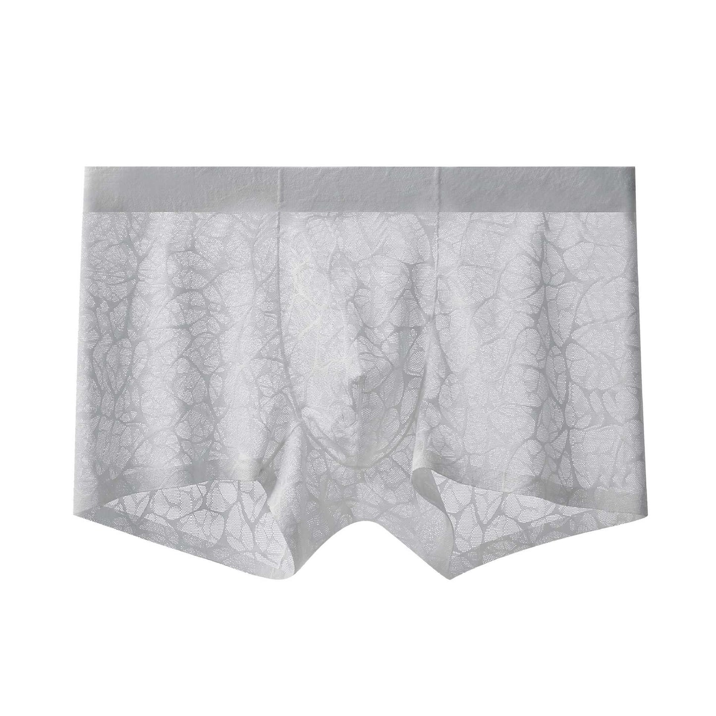 High Quality——Men's Ice Silk Mesh Jacquard Boxer Briefs