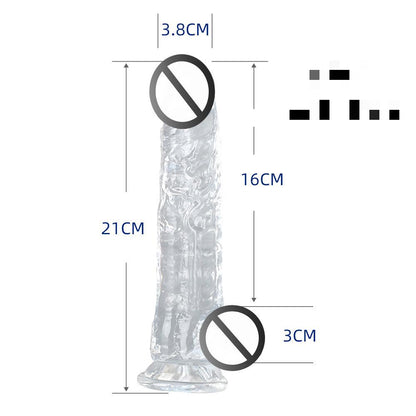 Realistic Transparent Crystal, Soft & Flexible