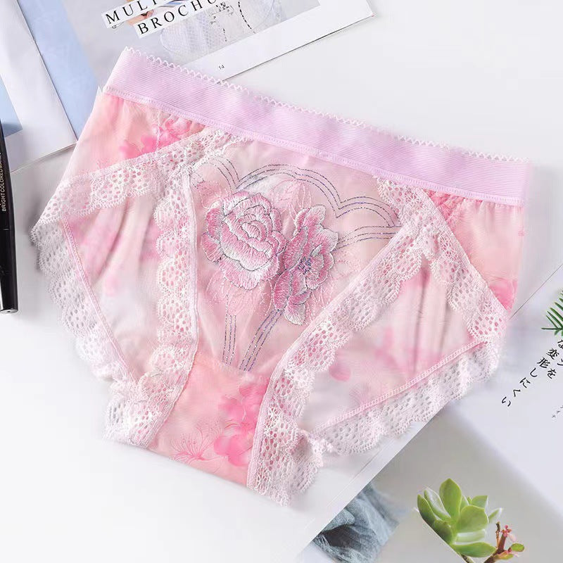 Sexy lace embroidered panties