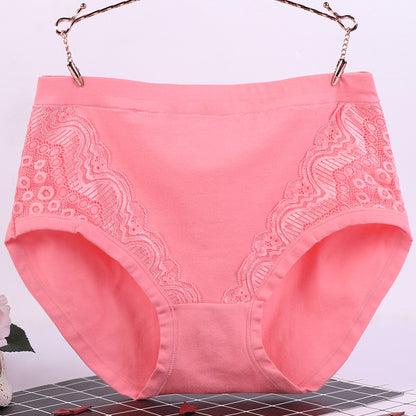 Plus Size High Waist Cotton Panties