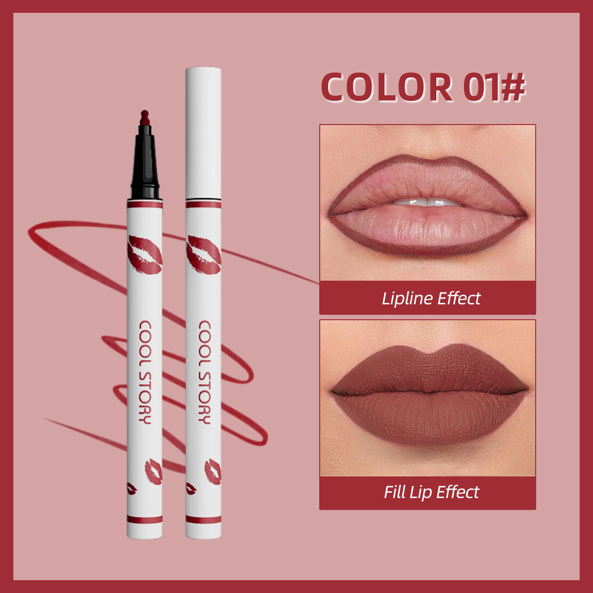 Multi-functional Matte Non-Transfer Long-Lasting Lip Color Pen