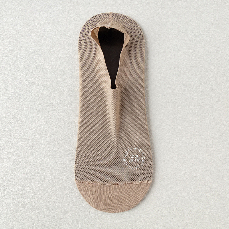 Summer Men's Thin Mesh Breathable Invisible Socks