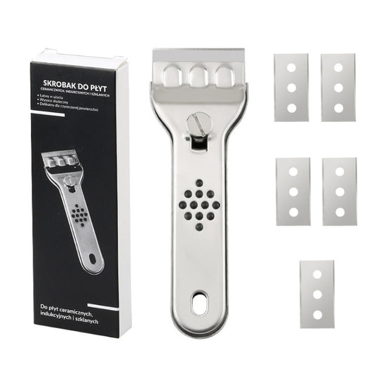 Cleaning and decontamination shovel, refrigerator de-icing, pot bottom de-ashing