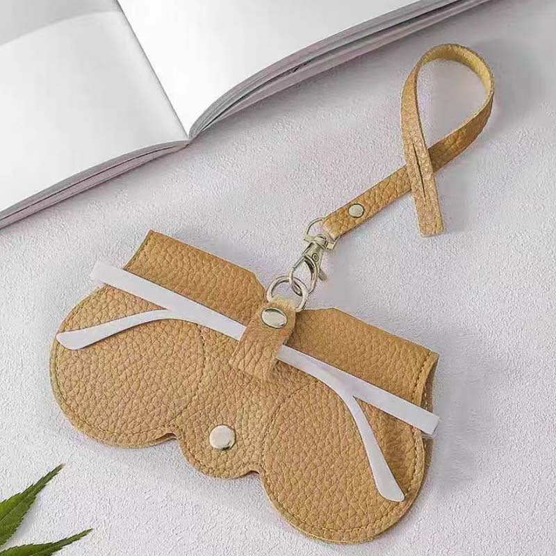 Soft PU Leather Sunglasses Bag