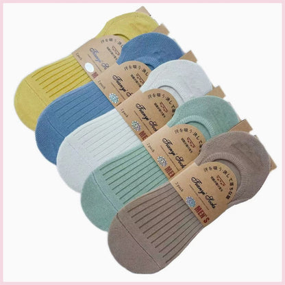 Men’s Cotton Spring & Summer Low-Cut Socks – 10 Pairs Value Pack
