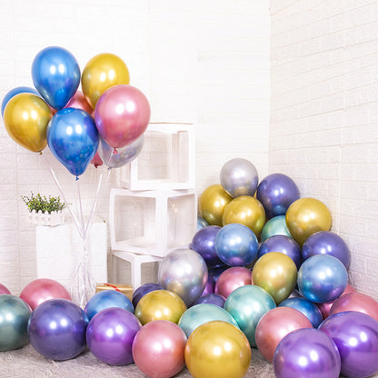 【50 Pcs】Rainbow Sequined Balloons, Durable Latex Material, Perfect for Birthdays, Weddings, Parties, and Various Occasions, Indoor and Outdoor Decoration