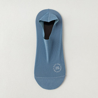 Summer Men's Thin Mesh Breathable Invisible Socks