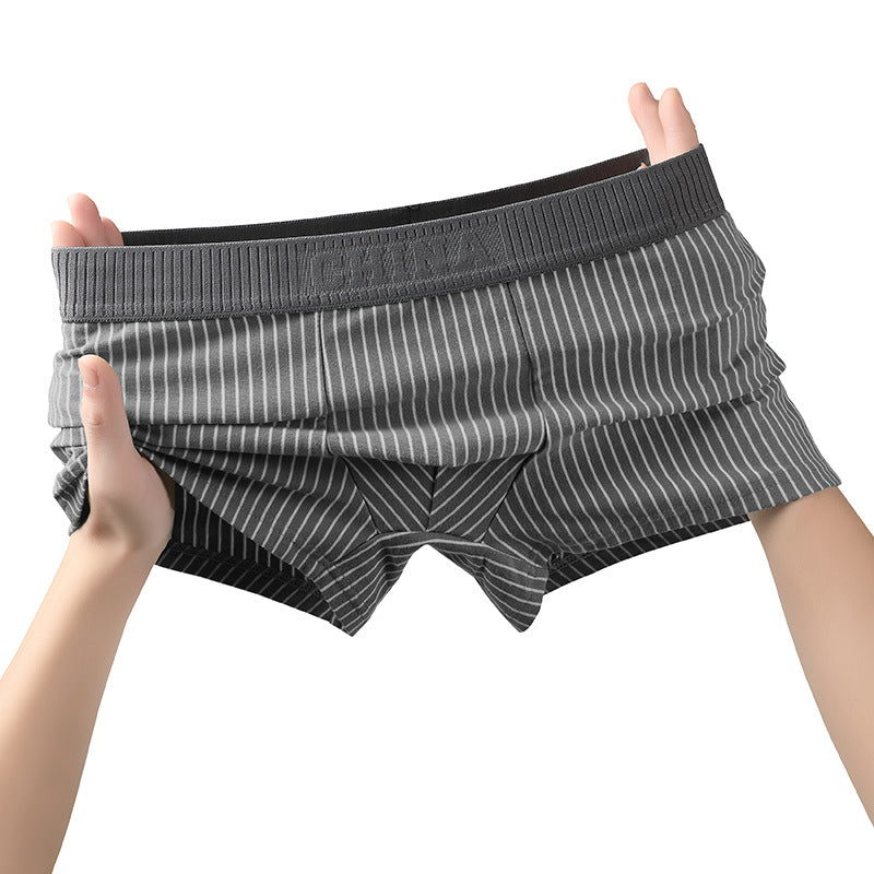 Men's cotton striped briefs