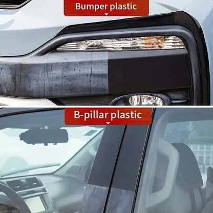 Car Interior Plastic Restorer & Polish – Black Trim Restoration, Shine & Protective Wax