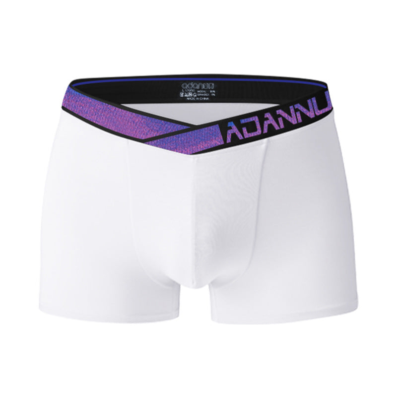 Men's Modal Athletic Boxer Briefs with Asymmetrical Waistband