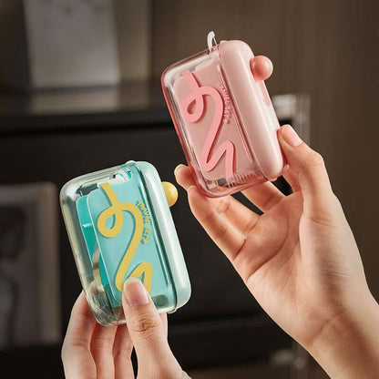 Automatic Floss Box – 60 Picks, One-Press, Portable