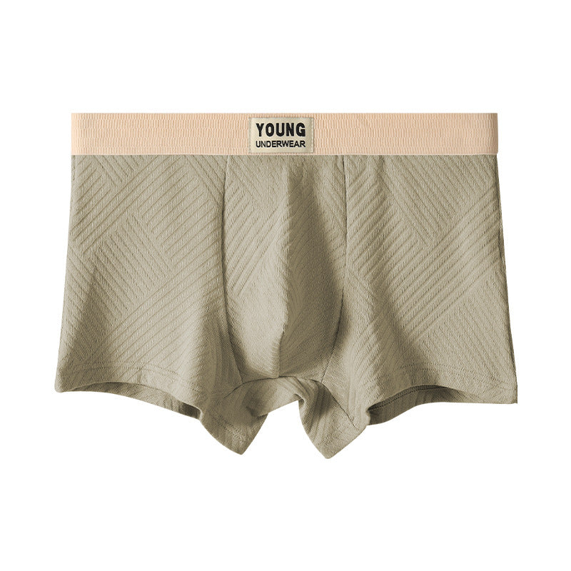 Men’s Cotton Jacquard Boxer Briefs
