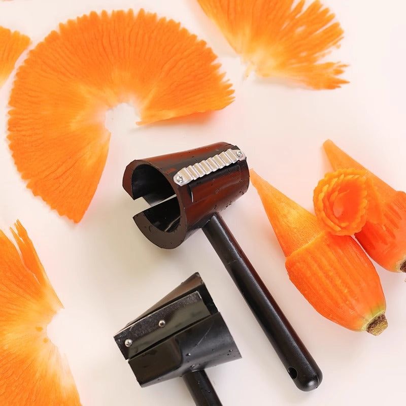 Stainless Steel Spiral Slicer – Decorative Vegetable Cutter for Salads & Garnishes