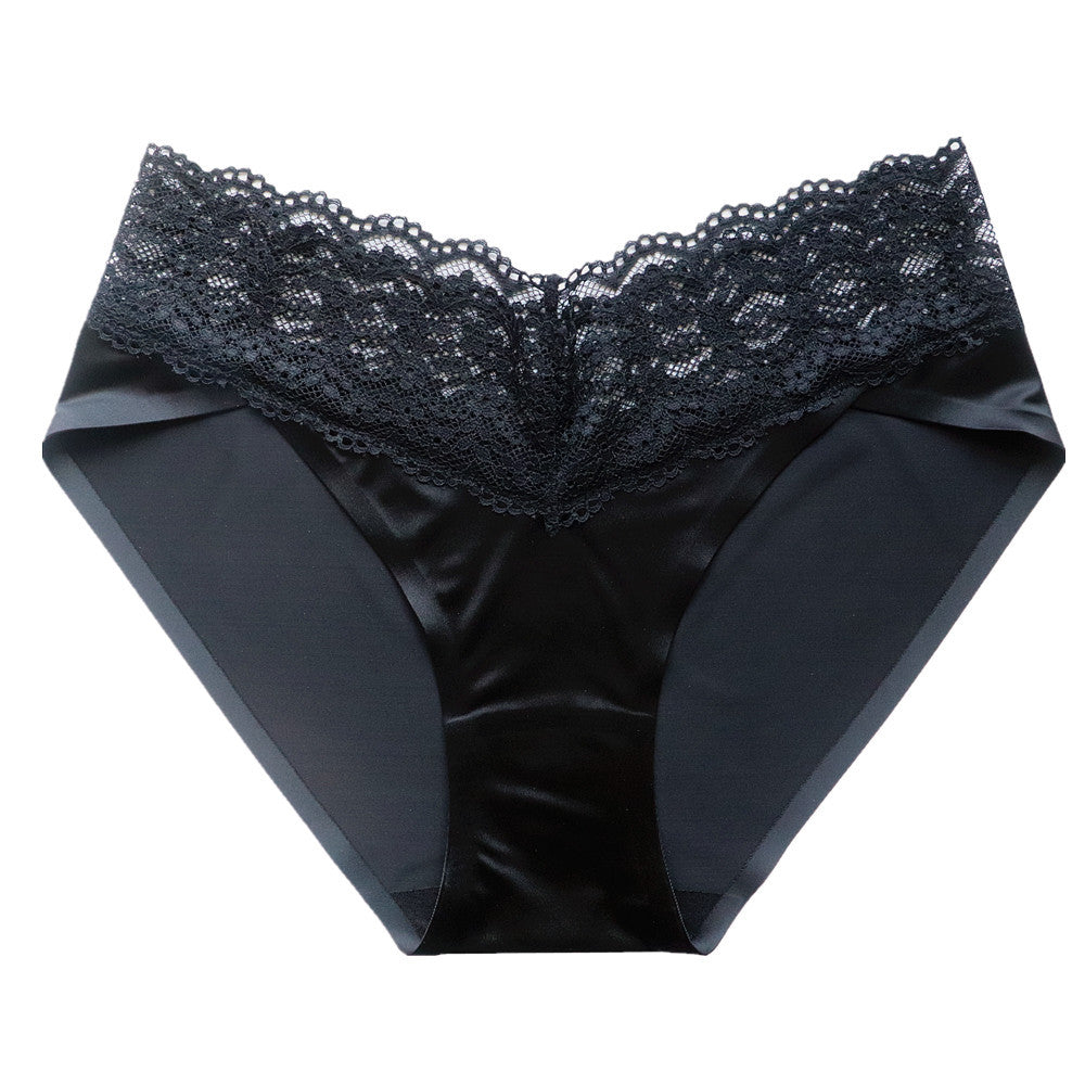 Women's Luxury Satin Silky Lace Ice Silk Underwear