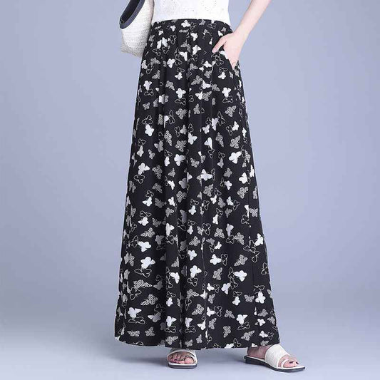 Floral Print Lightweight Loose Casual Pants