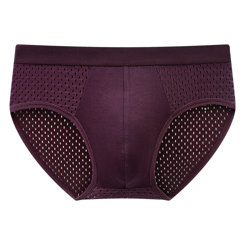 Men's Ultra-Thin Breathable Ice Silk Mesh Briefs