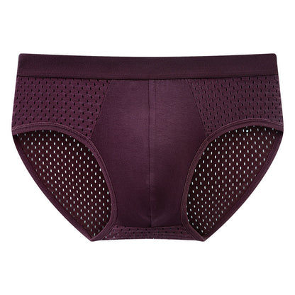 Men's Ultra-Thin Breathable Ice Silk Mesh Briefs