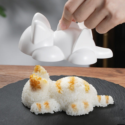 Cartoon Molds for Making Cat-Shaped Rice Balls and Cat-Shaped Mashed Potatoes