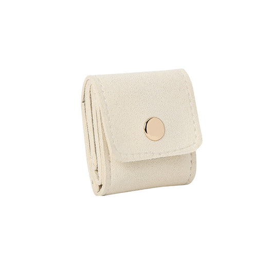 Ring storage leather pouch