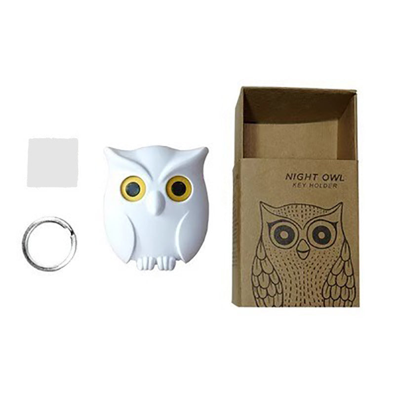 Owl-shaped magnetic key holder