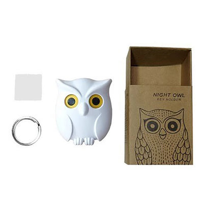 Owl-shaped magnetic key holder