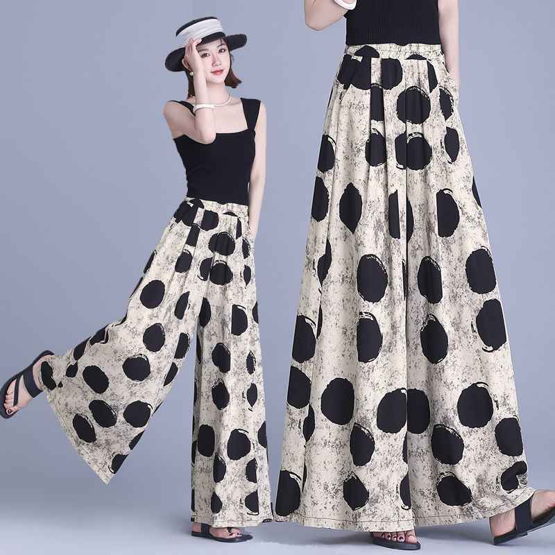 Floral Print Lightweight Loose Casual Pants