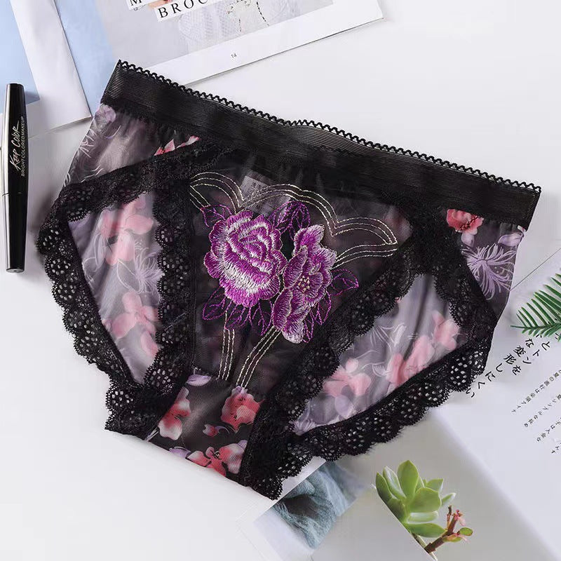 Sexy lace embroidered panties