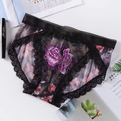 Sexy lace embroidered panties