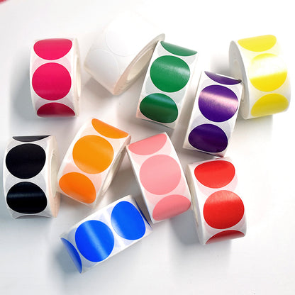[Buy 1 Get 1 Free] Colorful Dot Stickers Round Adhesive Labels
