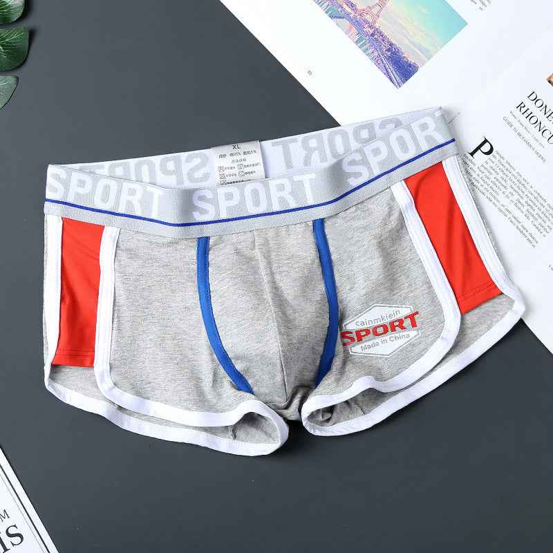 Men's Trendy Korean-Style Printed Cotton Boxer Briefs 🩳