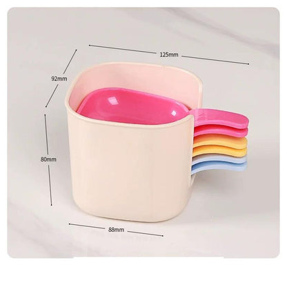 🍛4-Pack Dip Plates with Sauce Holder – Non-Slip & Stable, Perfect for Curry Dips, Fried Snacks & Street Food, Family Gatherings