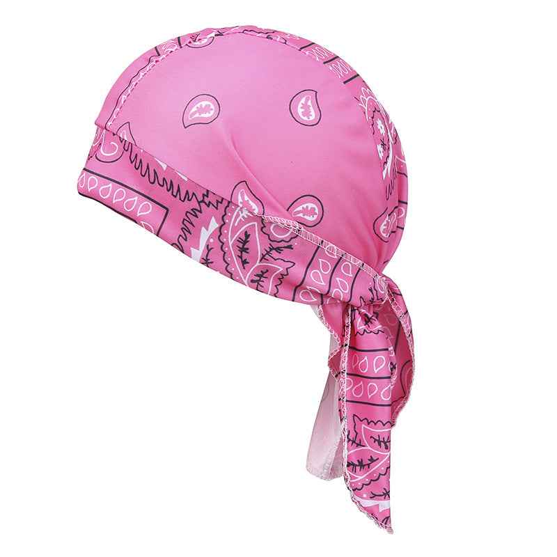 European & American Printed Stretch Pirate Cap & Unisex Bandana Hat – Perfect for Cycling & Sports