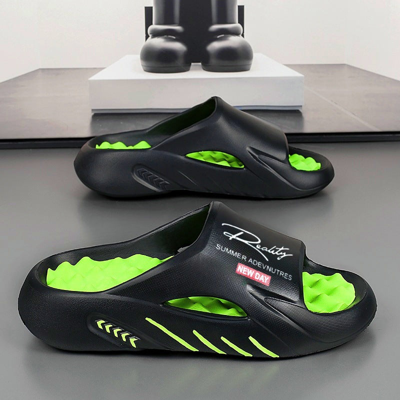 Non-Slip Thick-Sole Yeezy-Style Slippers