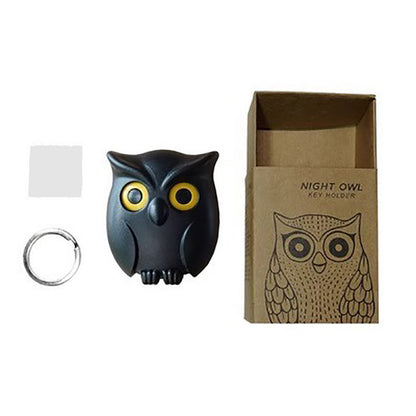 Owl-shaped magnetic key holder