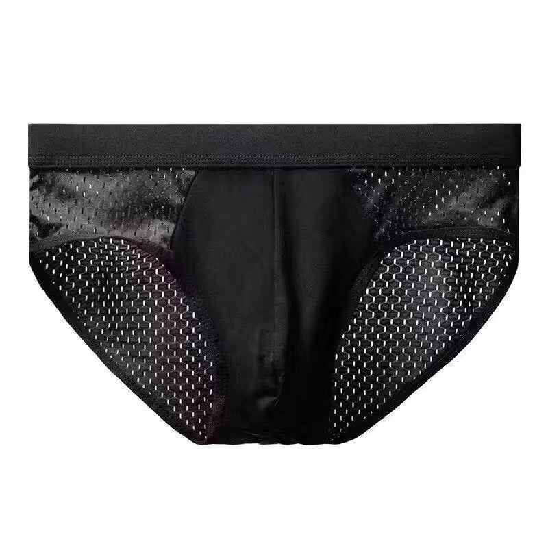 Men's Ultra-Thin Breathable Ice Silk Mesh Briefs