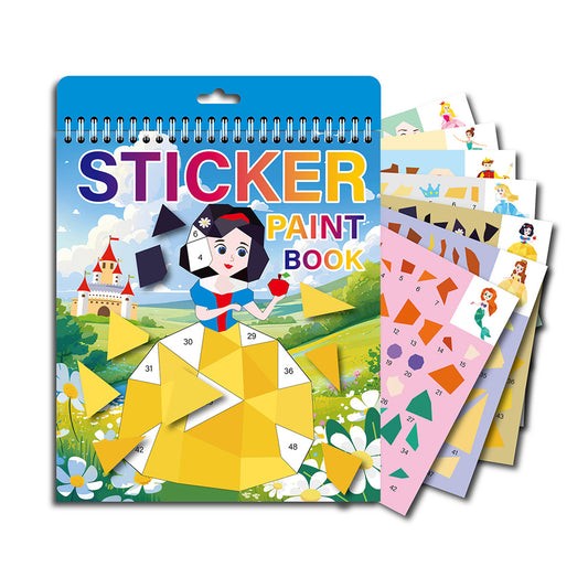 Children's DIY Geometric Shape Collage, Educational Toy for Toddlers