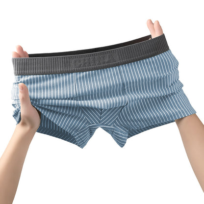 Men's cotton striped briefs