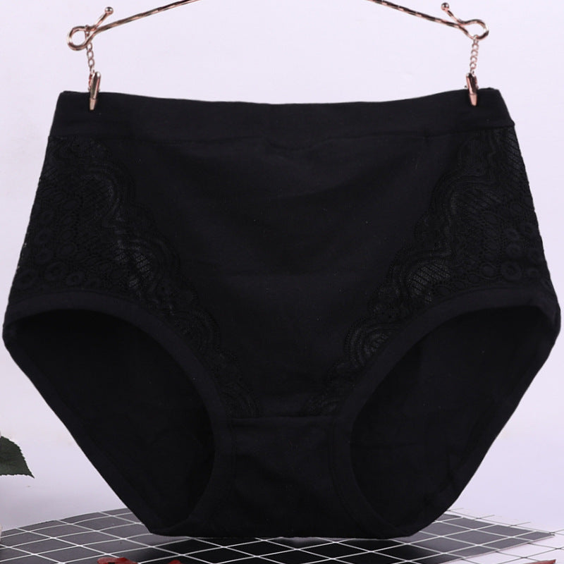 Plus Size High Waist Cotton Panties
