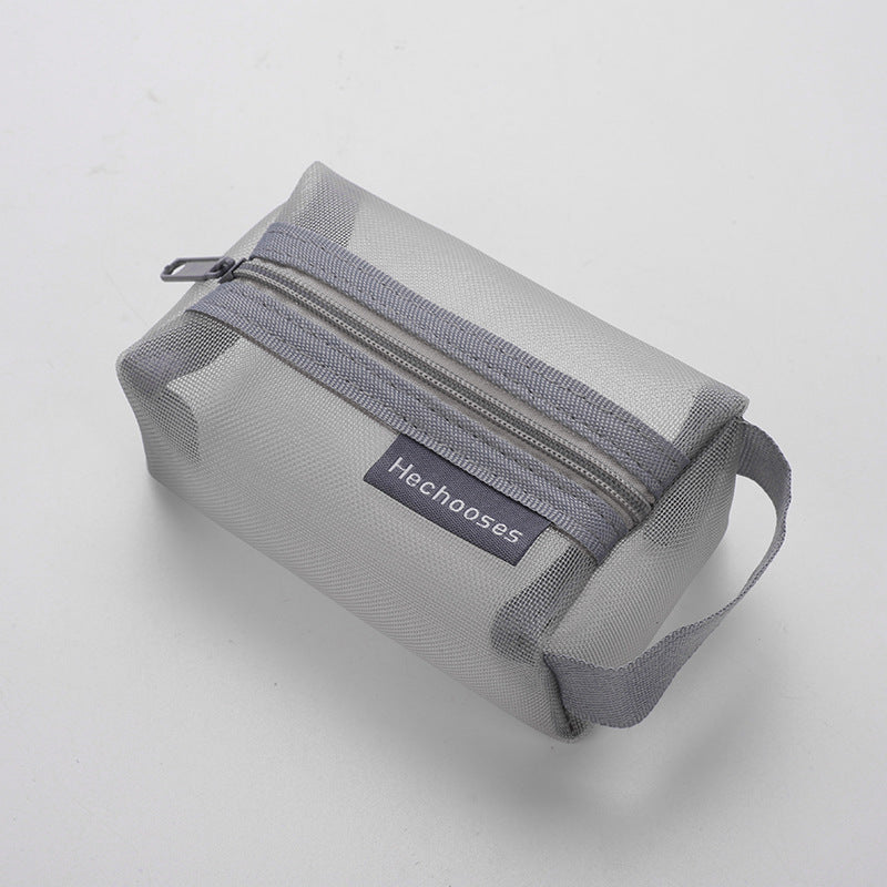 Nylon square mesh transparent storage bag
