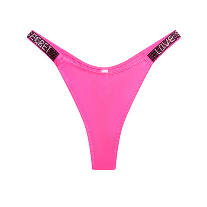 Popular Fashion Rhinestone Low-Rise Triangle Panty for Women