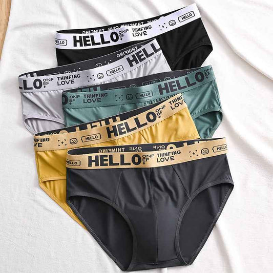 Men's Premium Letter Print Briefs