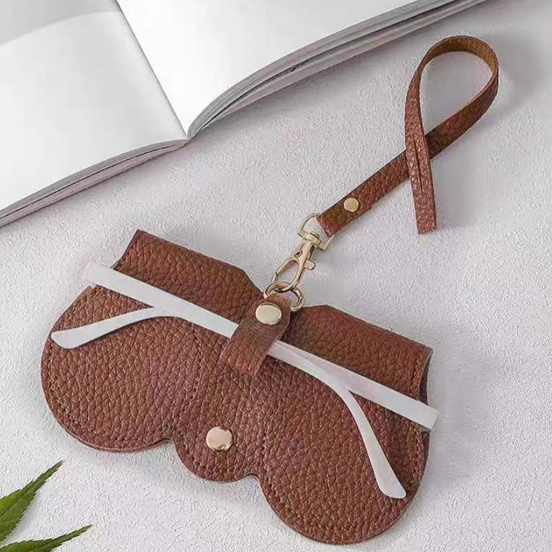 Soft PU Leather Sunglasses Bag