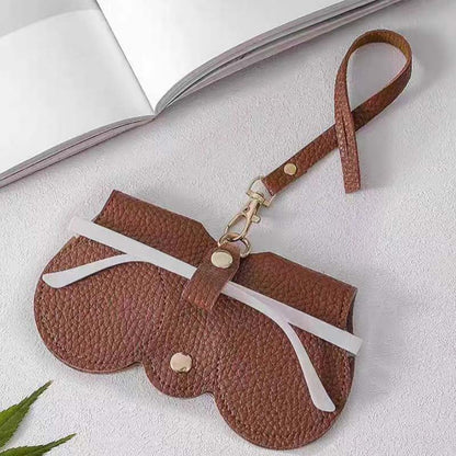Soft PU Leather Sunglasses Bag